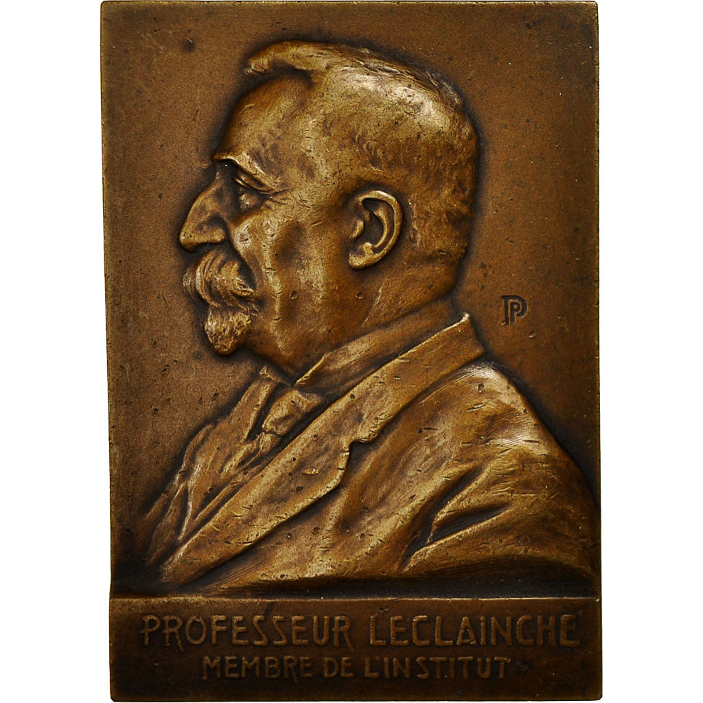 Francia, Medal, Professeur Leclainche, Membre de l'Institut, 1924, SPL, Bronzo