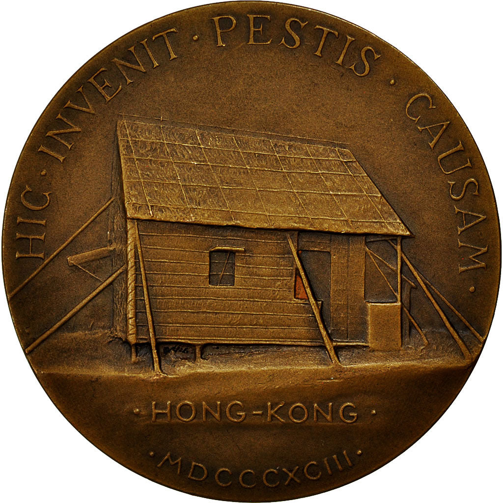 France, Medal, Indochine, A.Yersin, Institut Pasteur colonial, 1893