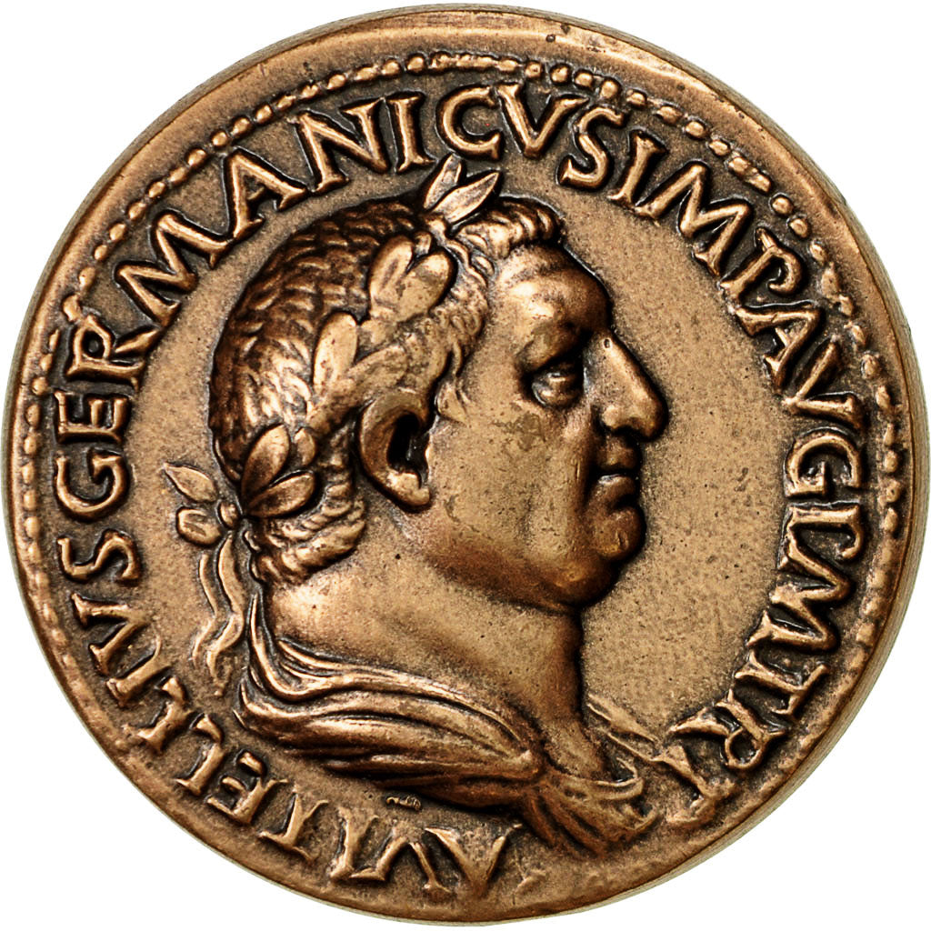 Francja, Medal, Reproduction Monnaie Antique,  Vitellius, MS(64), Miedź