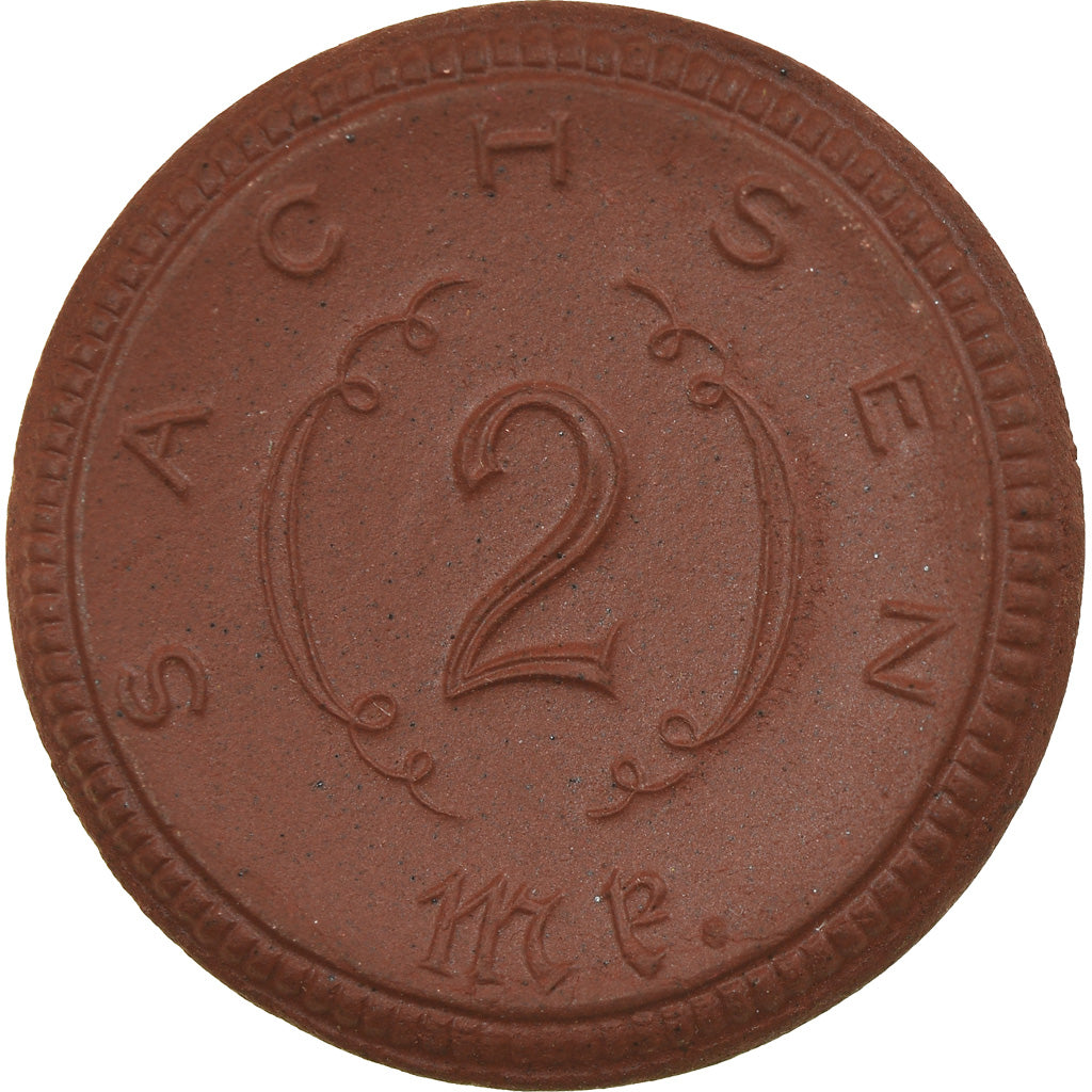 Deutschland, Medaille, 2 Mark, Sachsen, 1927, UNZ, Porcelain