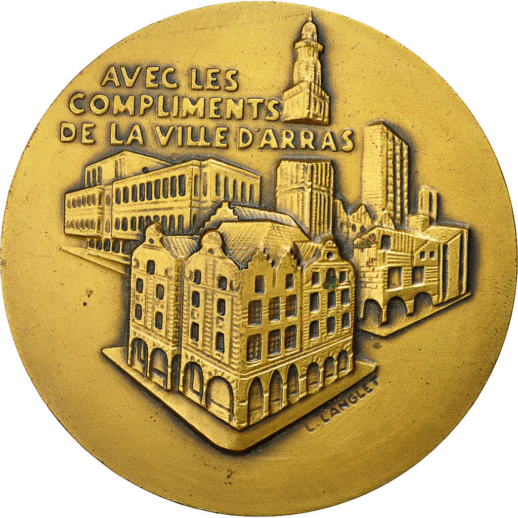 France, Medal, Sport, Ville d'Arras, Anglet, MS(63), Bronze