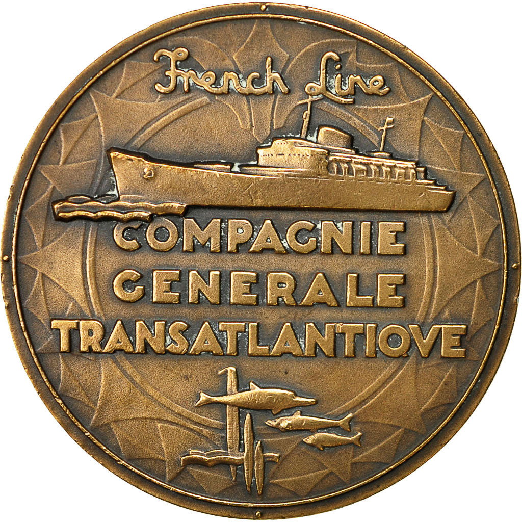Frankreich, Medal, Compagnie Générale Transatlantique, Flandre, Renard, UNZ
