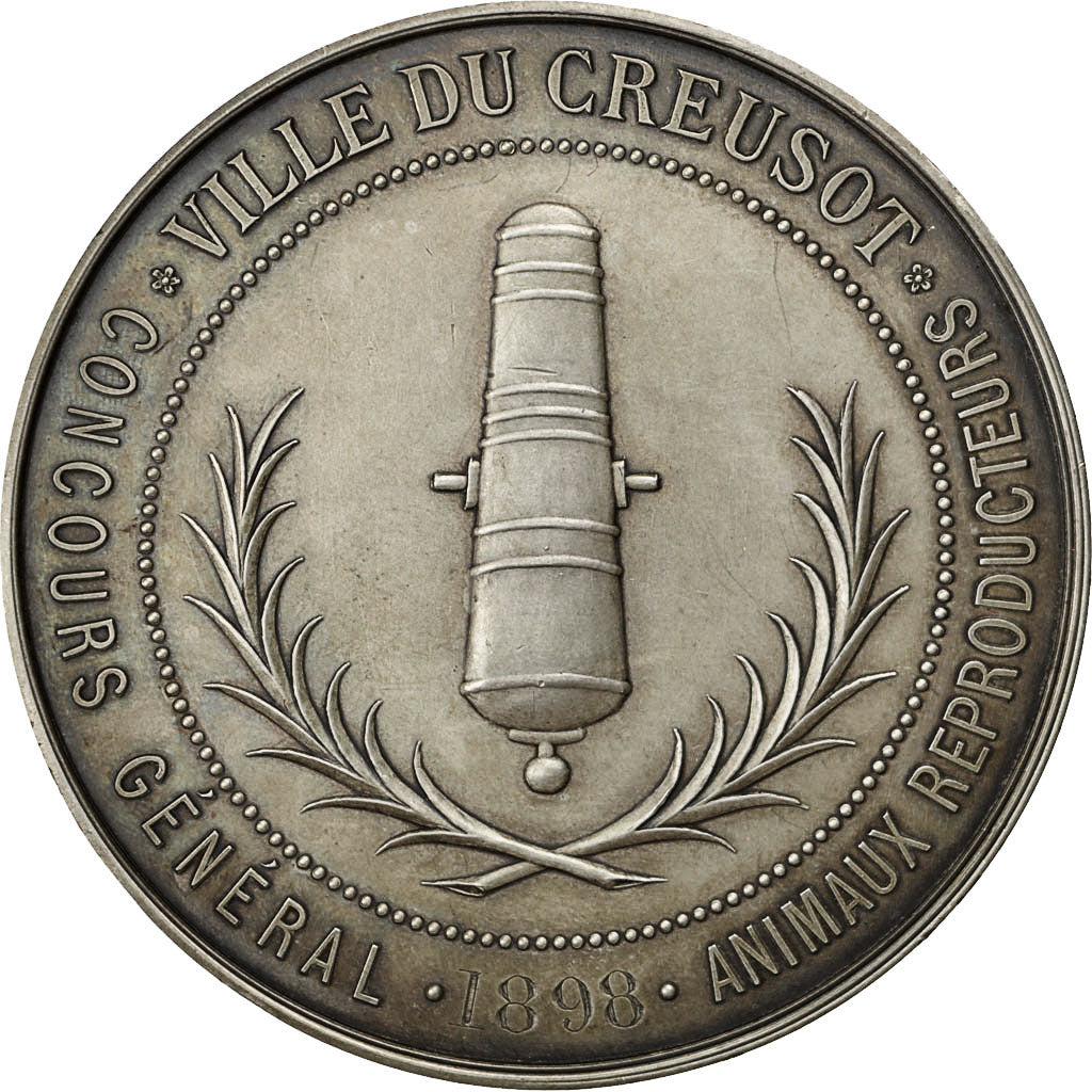 Francja, Medal, Concours Général d'Animaux Reproducteurs, Le Creusot, 1898