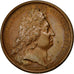 Francja, medal, Ludwik XIV, 1649, Brązowy, Mauger, MS(60-62)