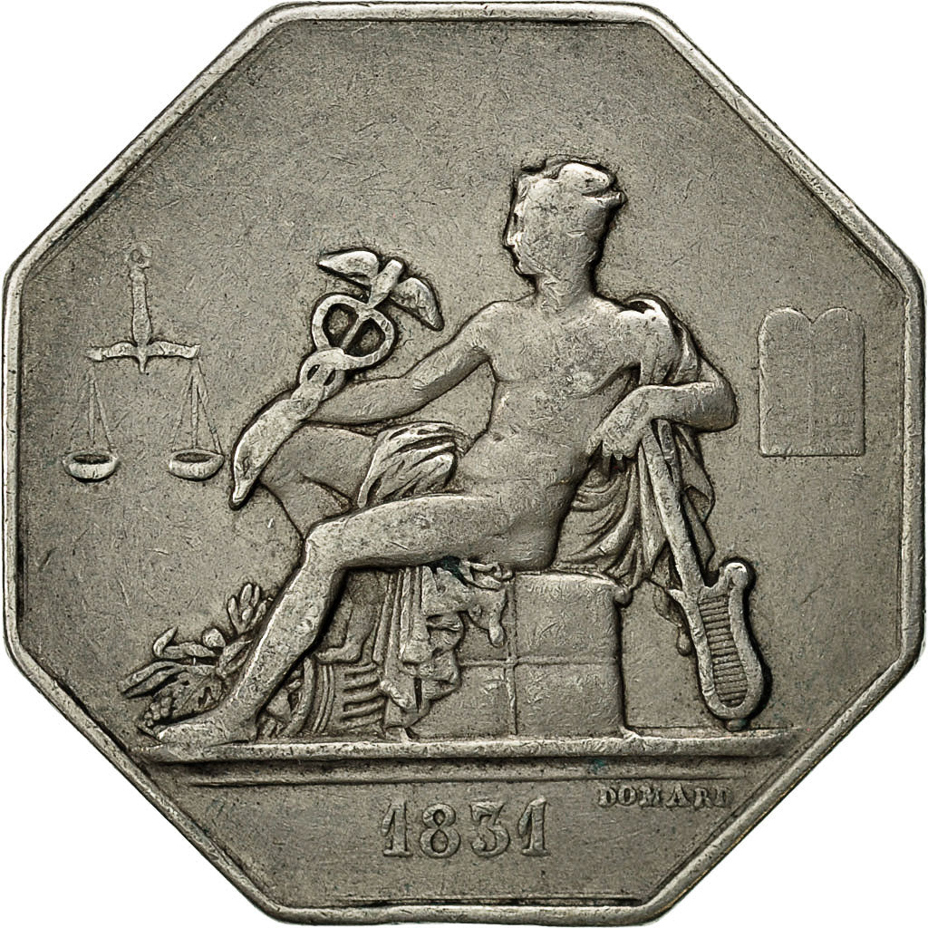 Francia, ficha, Commissaires experts du gouvernement, 1831, Domard, BB, Argento