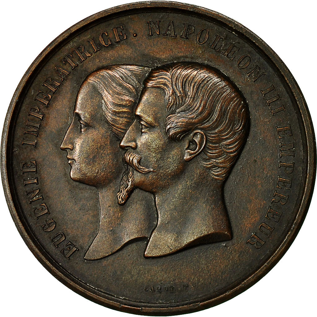 Francja, Medal, Napoléon III, Exposition Universelle d'Horticulture, 1855