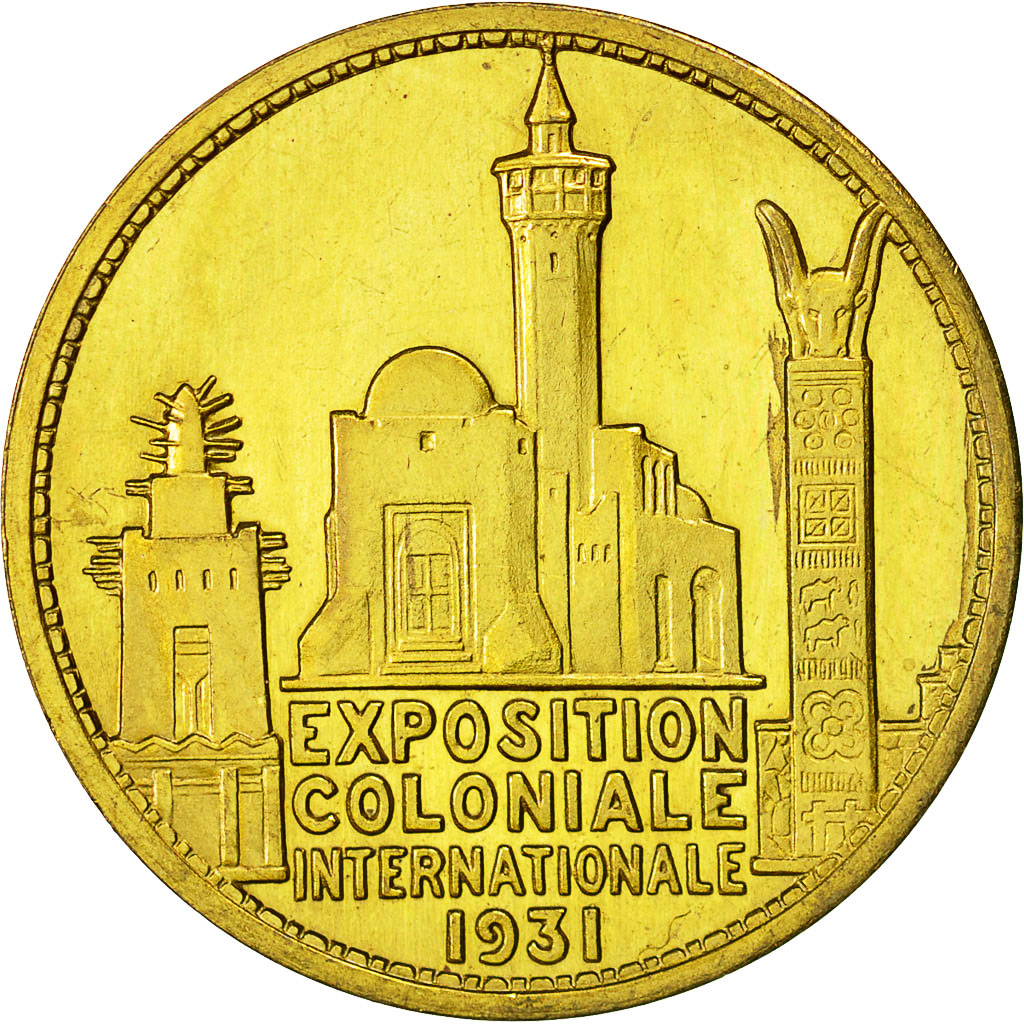 Francia, Medal, Exposition Coloniale, Inauguration par G.Doumergue, 1931, SC