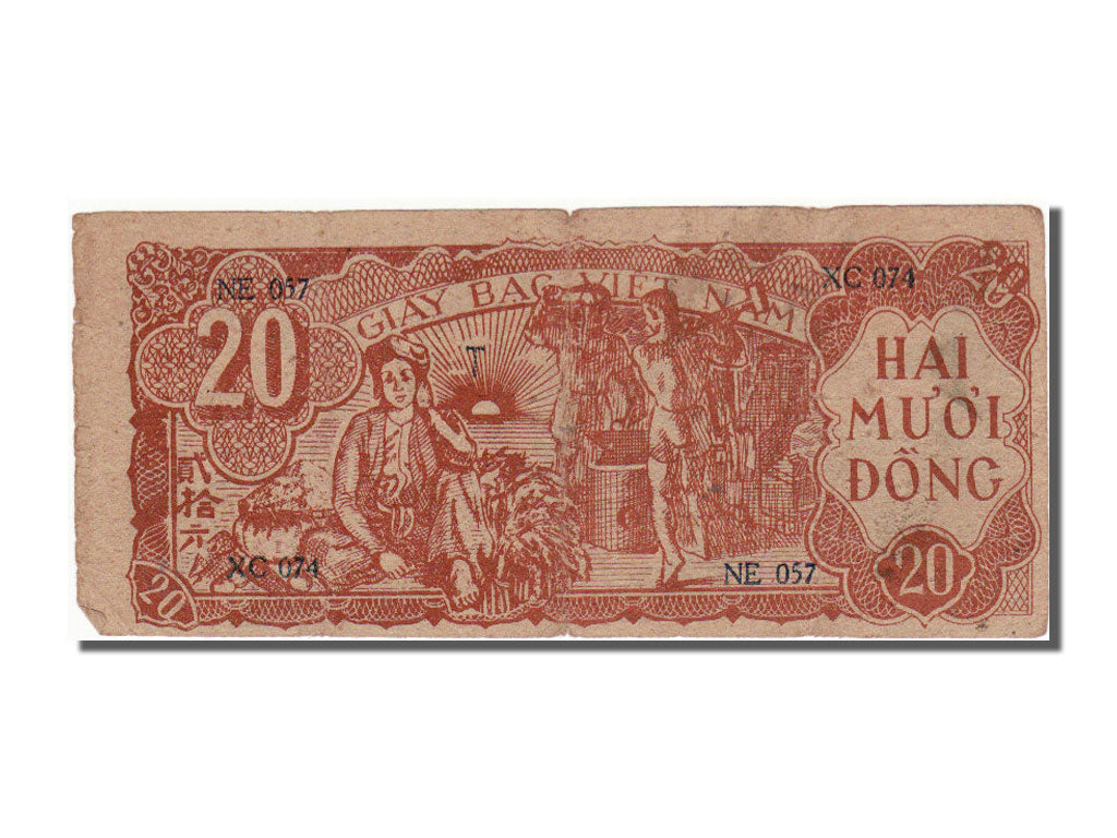 Banknote, Viet Nam, 20 Dông, 1948, AU(55-58)