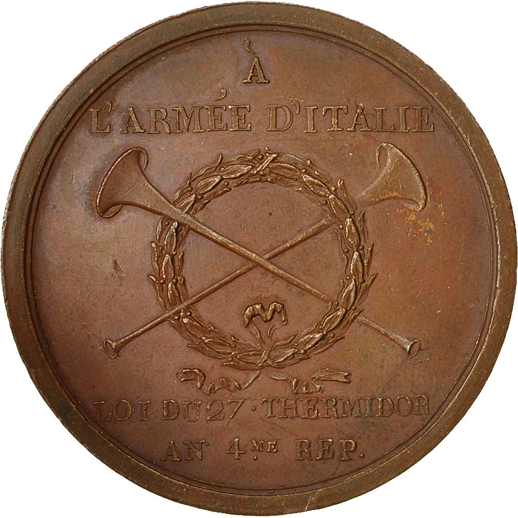 Francia, Medal, Bataille de Castiglione , Combat de Peschiera, 1796, Lavy, SPL-