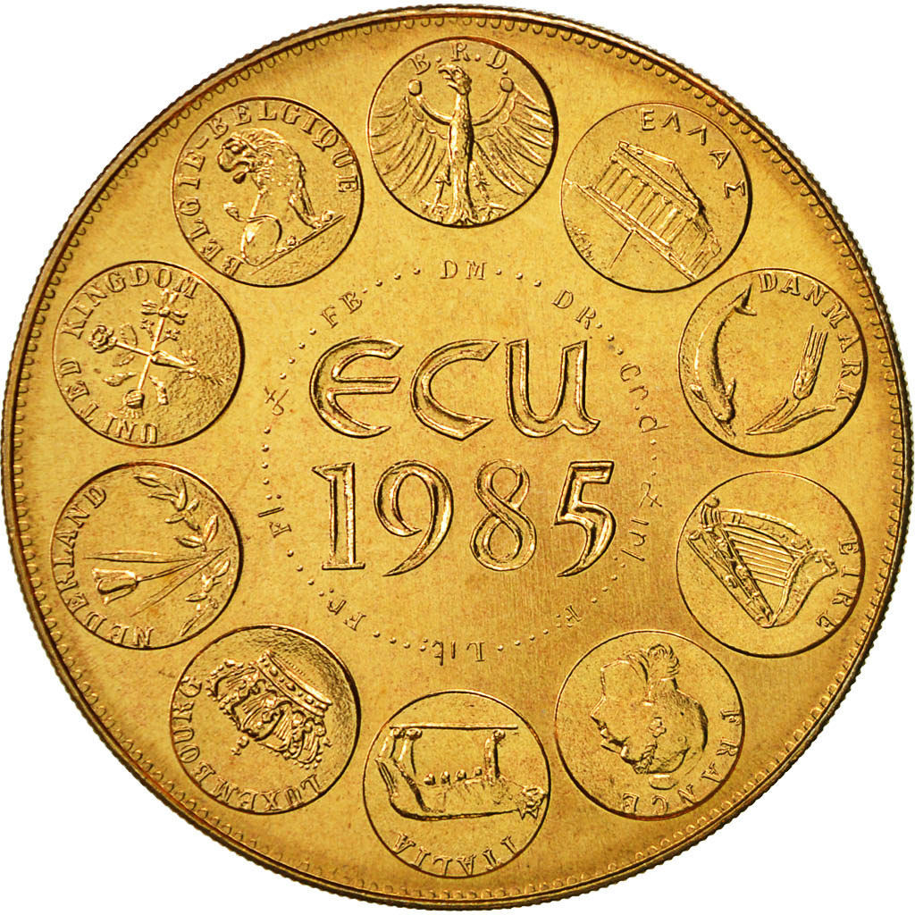 France, Medal, Ecu Europa, Marianne, 1985, Rodier, MS(64), Bronze