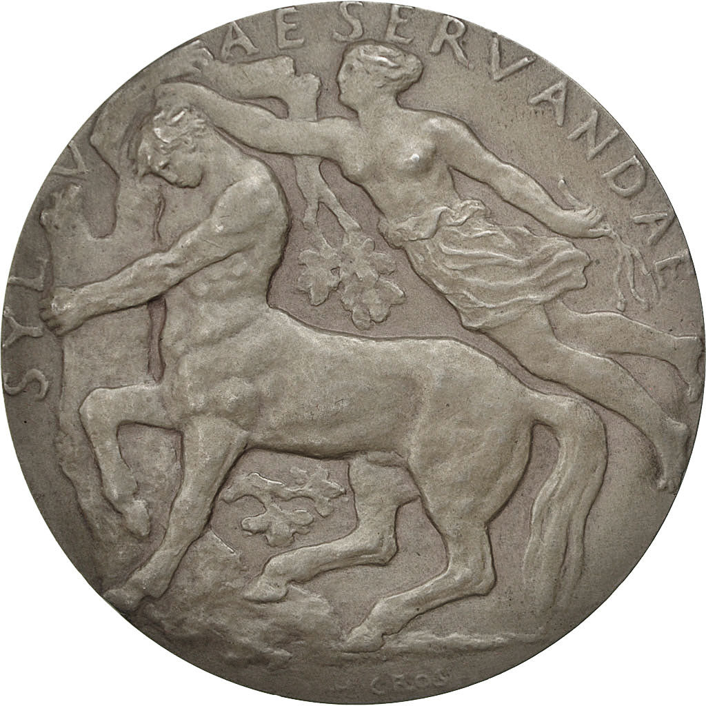 France, Medal, SAMF, Conservation des Forêts, 1904, Silver, Cros, MS(60-62)
