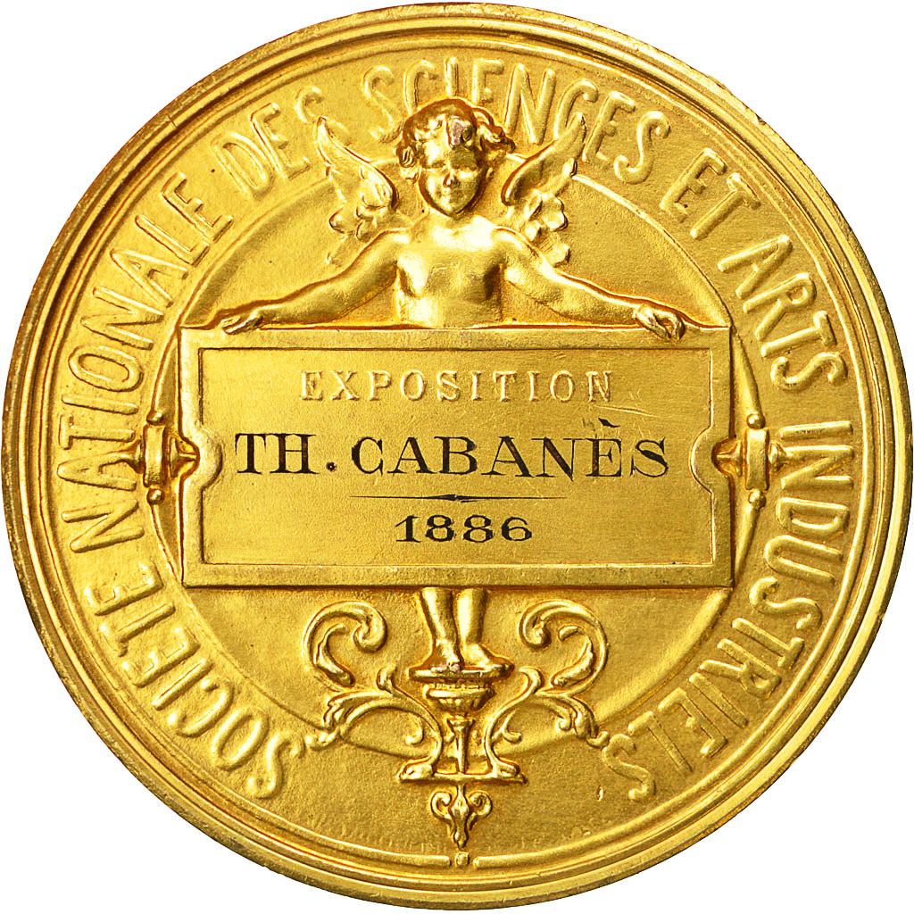 Francia, Medal, Société Nationale des Sciences et Arts Industriels, 1886, SPL
