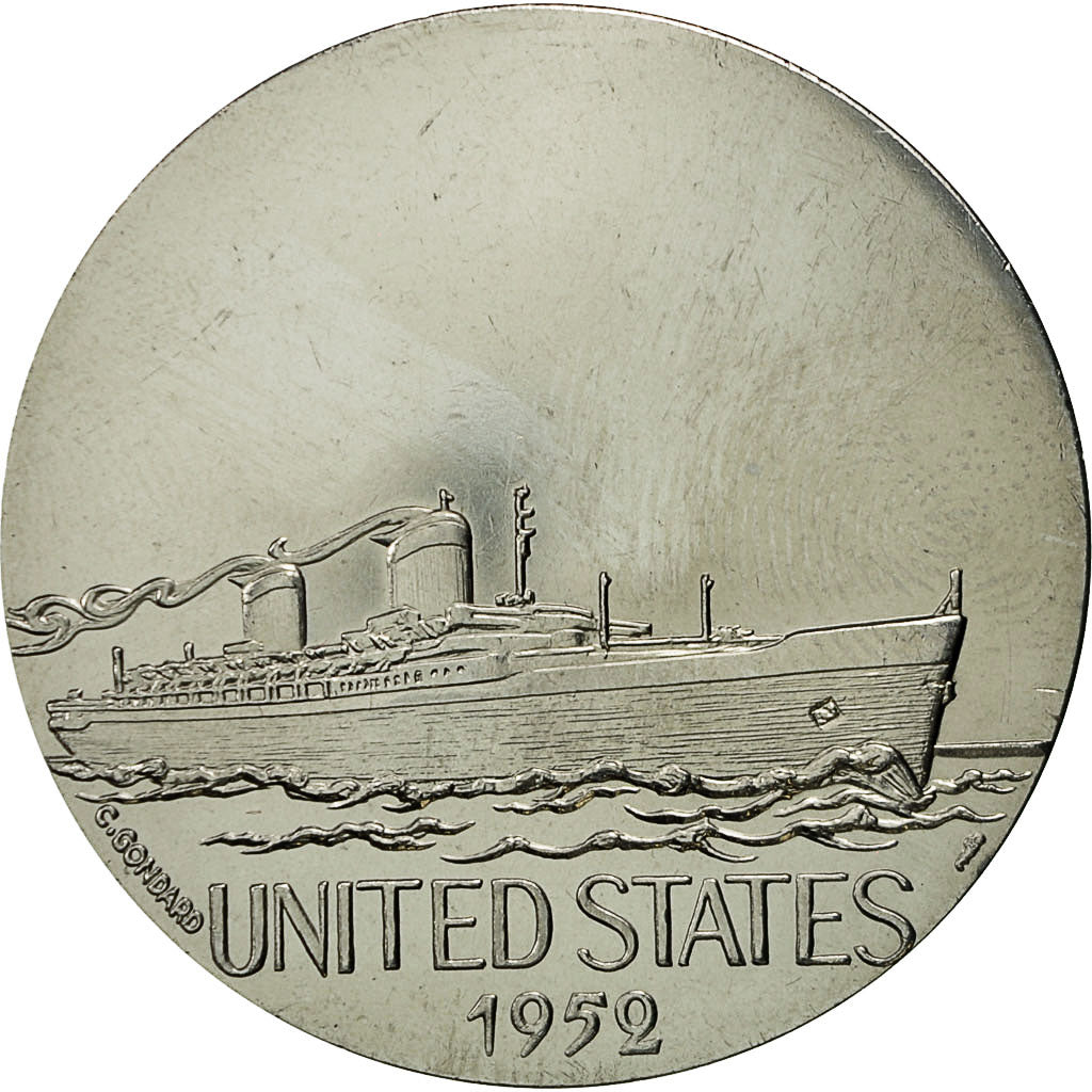 Frankreich, Medal, Compagnie Générale Transatlantique, United States, C.