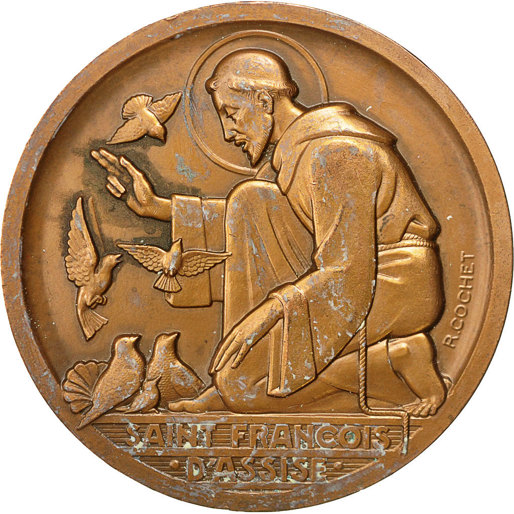 Francia, Medal, St François d'Assise, Compagnie de Navigation Denis, Cochet