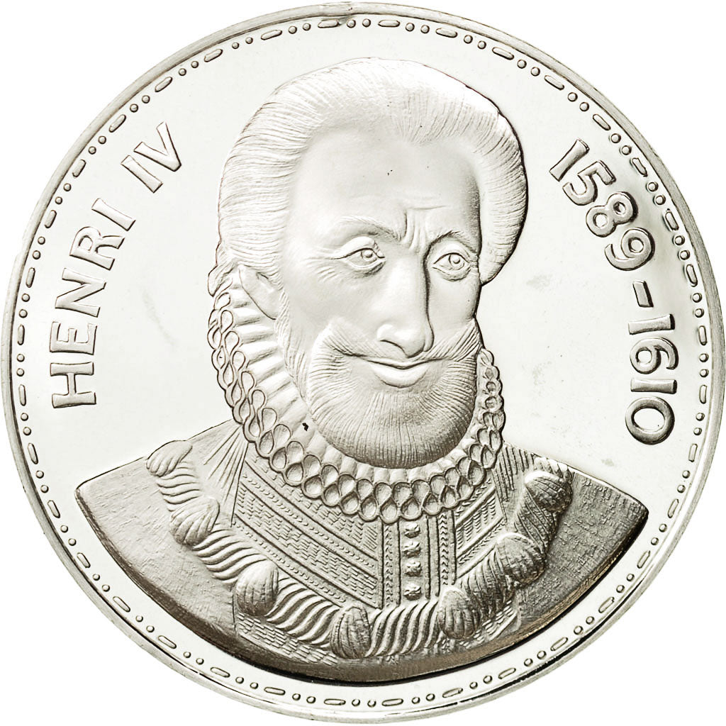France, Medal, Roi de France, Henri IV, MS(64), Silver