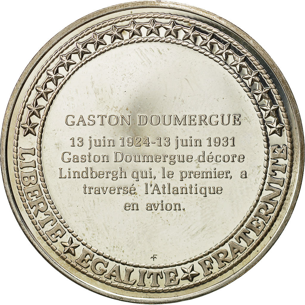 France, Medal, Les Présidents de la République, Gaston Doumergue, MS(64)