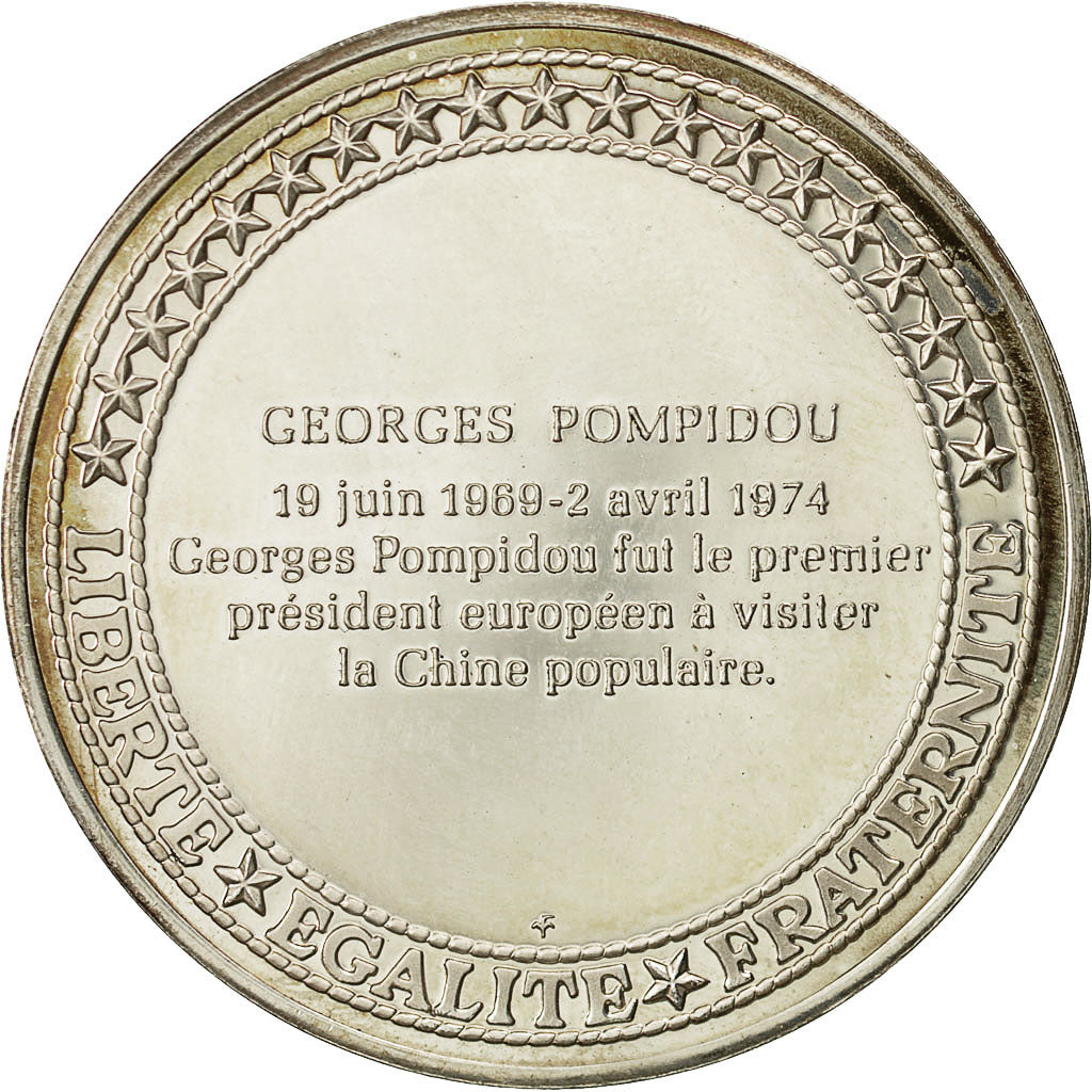 France, Medal, Les Présidents de la République, Georges Pompidou, MS(64)
