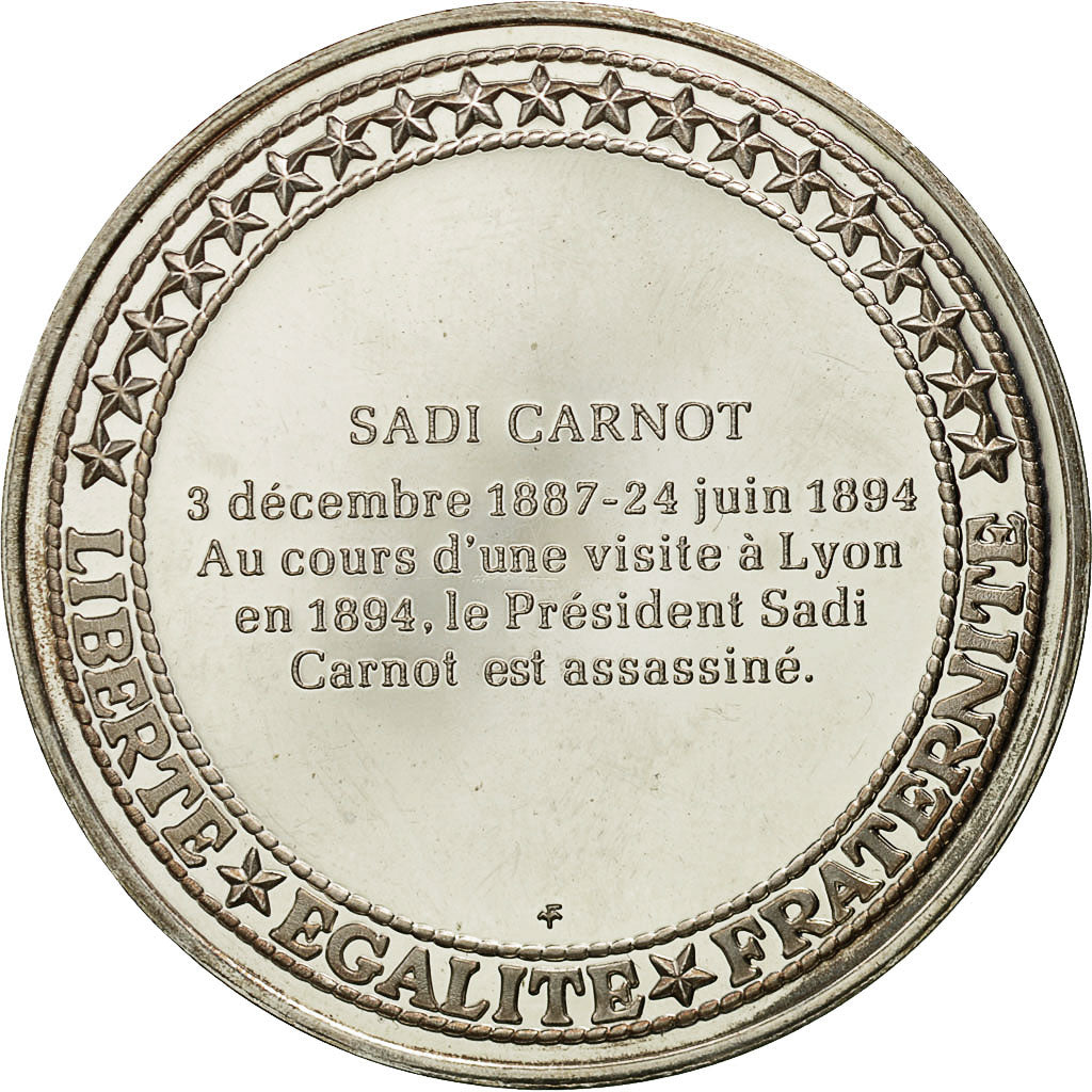 France, Medal, Les Présidents de la République, Sadi Carnot, MS(64), Silver