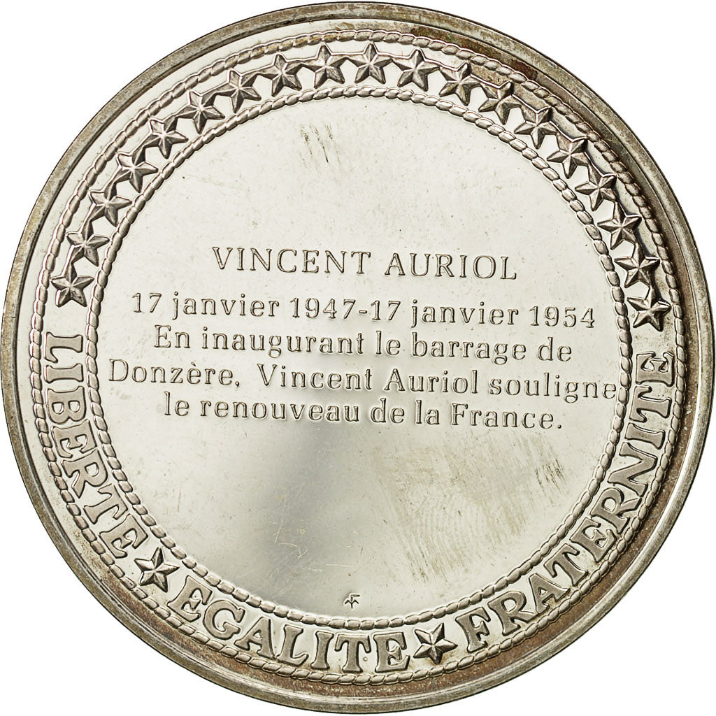 Francja, Medal, Les Présidents de la République, Vincent Auriol, MS(64)