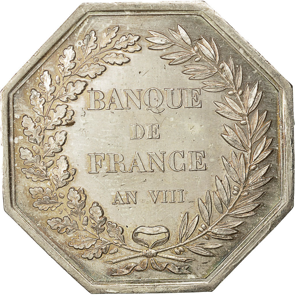 Francja, Medal, Banque de France, 1800, Dumarest, MS(60-62), Srebro