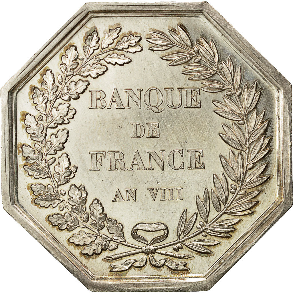 France, Medal, Banque de France, 1800, Dumarest, AU(55-58), Silver