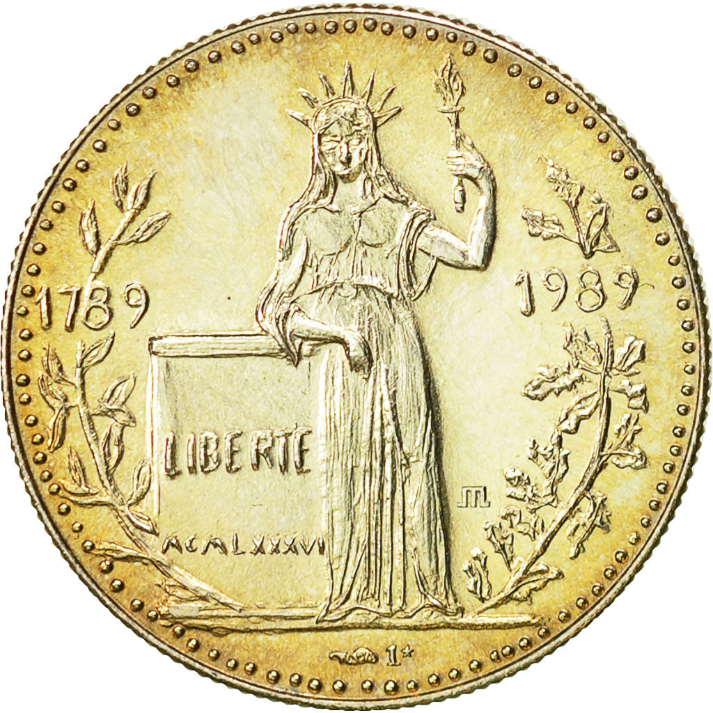 France, Medal, Révolution Française, Liberté, MS(64), Silver