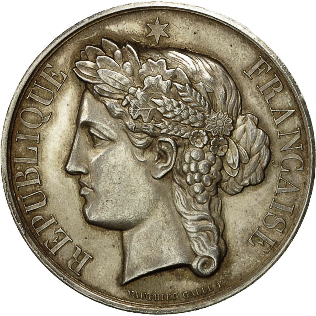 Francja, Medal, Troisième République, Agriculture, Marianne, Vauthier Galle