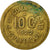 Francia, Token, 10 Centimes, Société des Commerçants de Dunkerque, 1922, BB