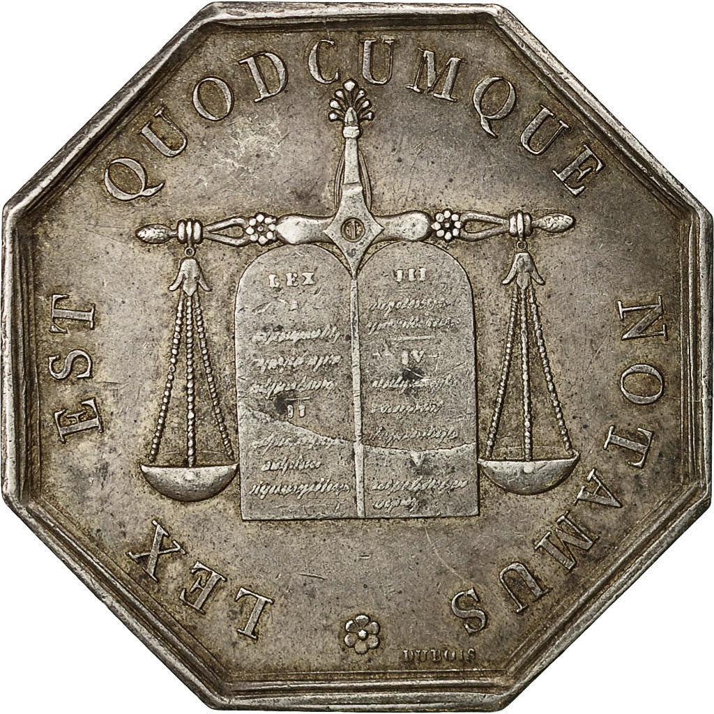 Francja, Token, Notariusz, Arrondissement de Château-Thierry, Undated, Dubois