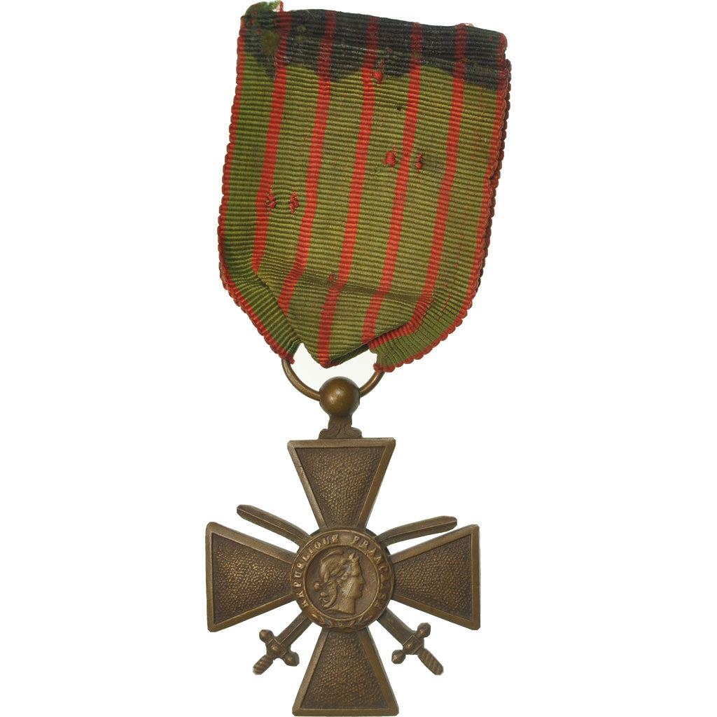 Francia, Croix de Guerre, medalla, 1914-1917, Good Quality, Bronce, 37