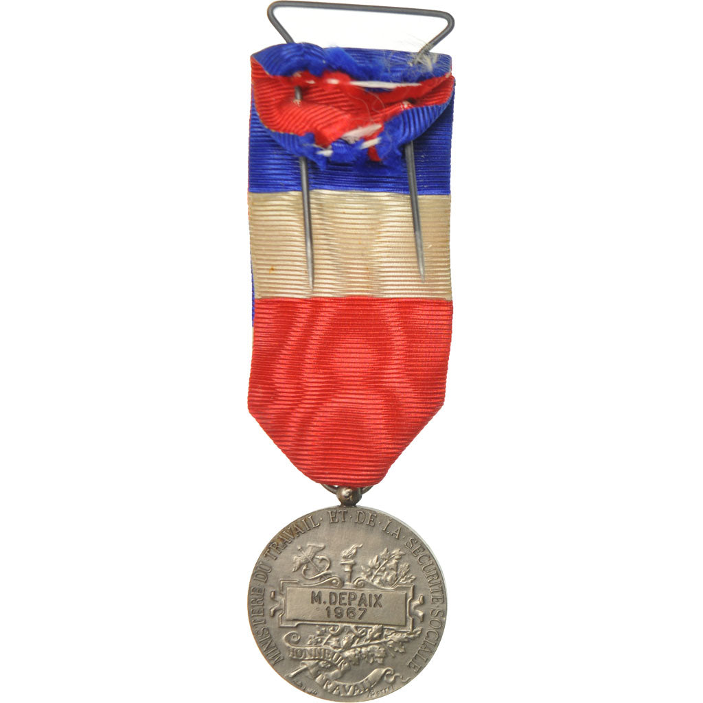 Francia, Ministère du Travail et de la Sécurité Sociale, medalla, 1967