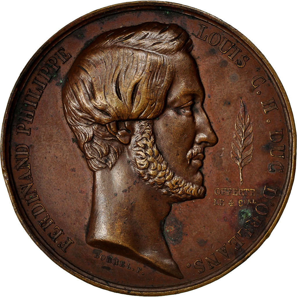 France, Medal, Passing through the Iron Gates, 1839, Copper, Borrel, AU(50-53)