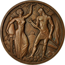 Algeria, Medaille, Electricité et Gaz d'Algérie, Bronze, Lagriffoul, SS+