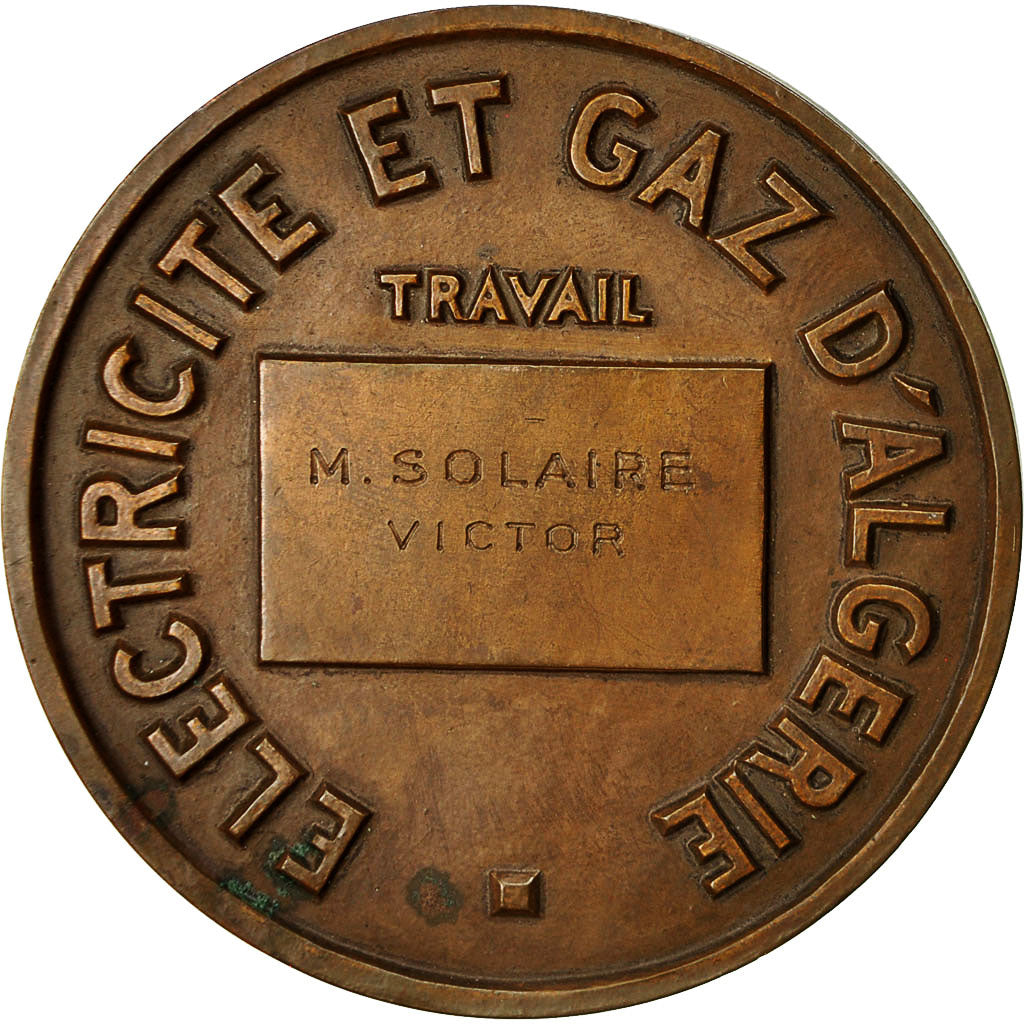Algeria, medalla, Electricité et Gaz d'Algérie, Bronce, Lagriffoul, MBC+