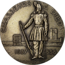 Algeria, Médaille, Chasseurs à Pied, Sidi-Brahim, 1955, Delamarre, TTB+