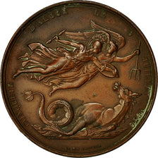 Frankrijk, Medaille, Conquète d'Alger par le Comte de Bourmont, 1830, Bronzen