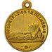 Francja, medal, Colonisation de l'Algérie, 1848, Mosiądz, AU(55-58)