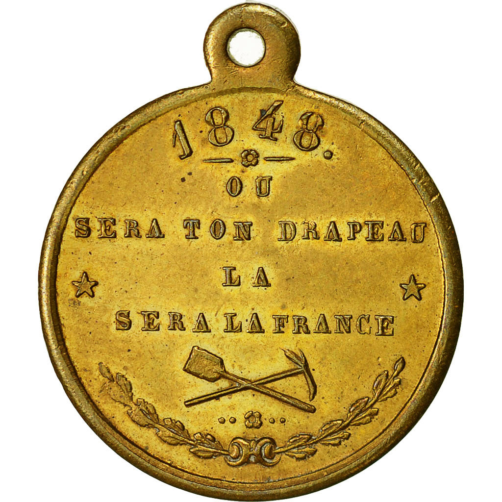 Francia, medaglia, Colonisation de l'Algérie, 1848, Ottone, SPL-