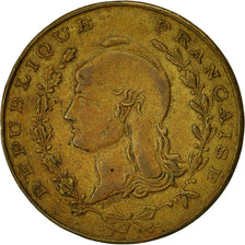 França, Alhambra, 1 Franc, n.d., AU(50-53), Latão
