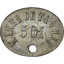 Argélia, Mines de Taghit, 50 Centimes, n.d., EF(40-45), Zinco