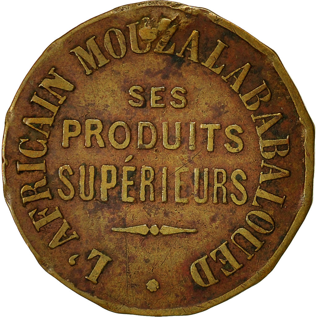 Algeria, Token, L'africain Mouzalababaloued, Jeton Publicitaire, VF(30-35)