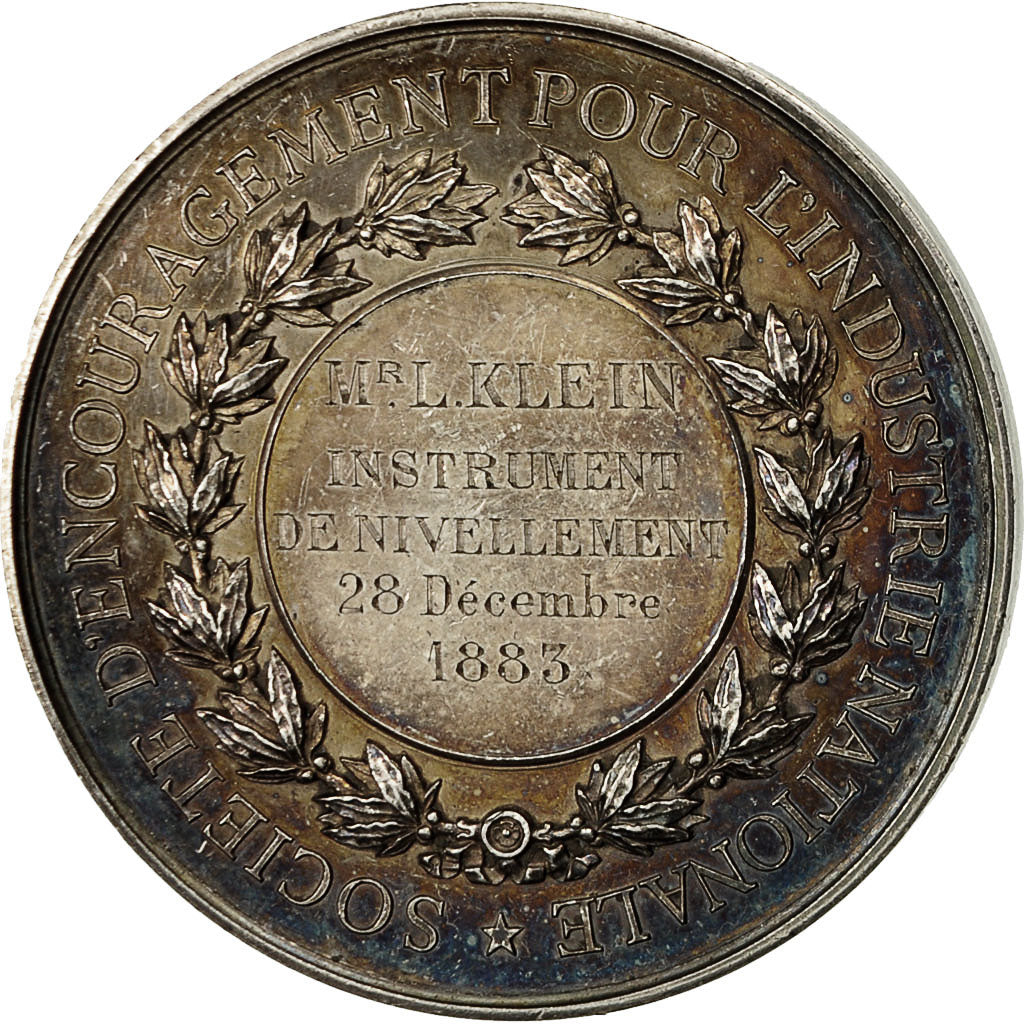France, Medal, Société d'encouragement pour l'industrie nationale, 1883