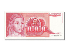 Geldschein, Jugoslawien, 100,000 Dinara, 1989, VZ