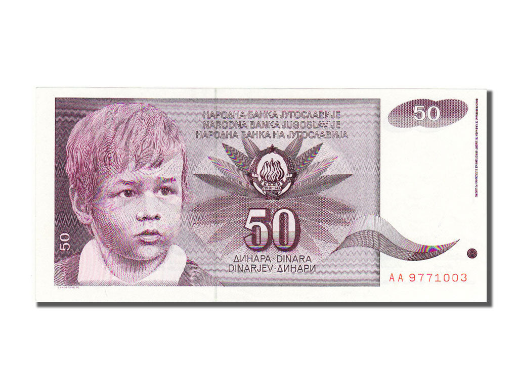Banknote, Yugoslavia, 50 Dinara, 1990, UNC(65-70)
