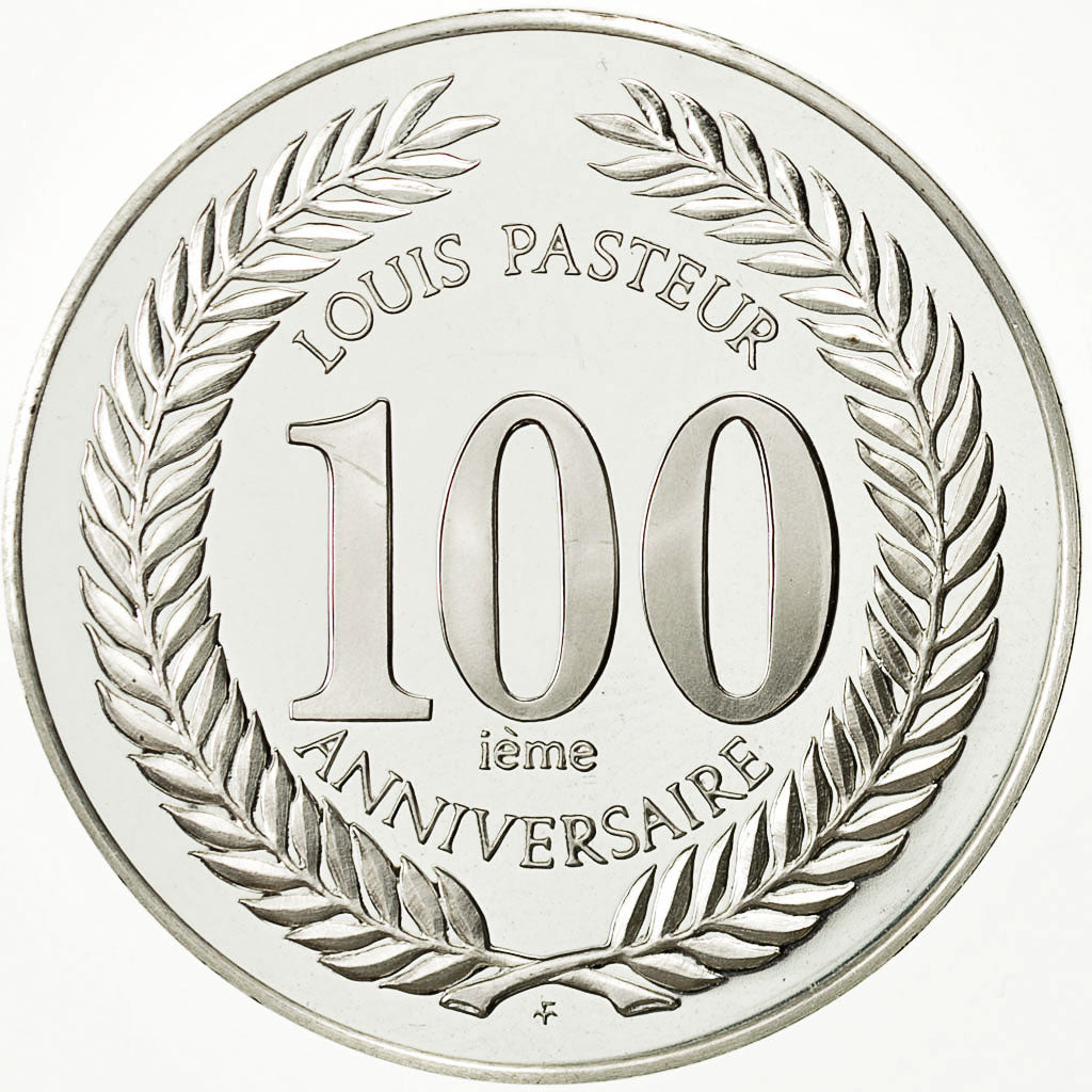France, Medal, 100ème Anniversaire de la Mort de Louis Pasteur, MS(65-70)