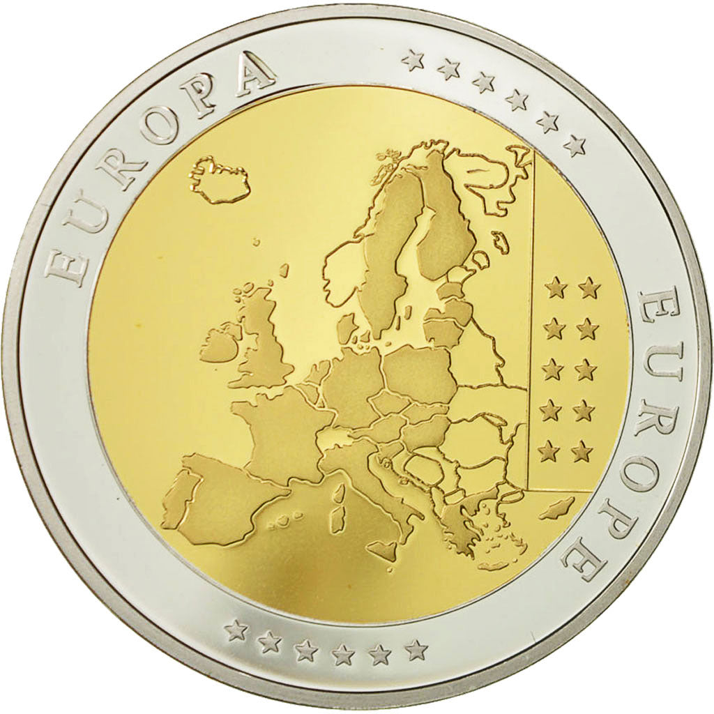 Portugal, Medal, L'Europe, 2003, MS(64), Srebro