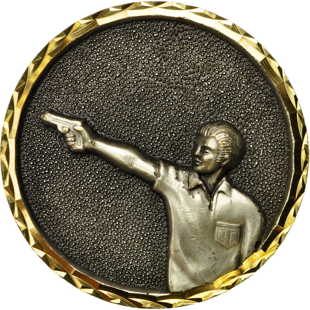 France, Medal, Prix de Tir, 1984, AU(55-58), Silvered bronze