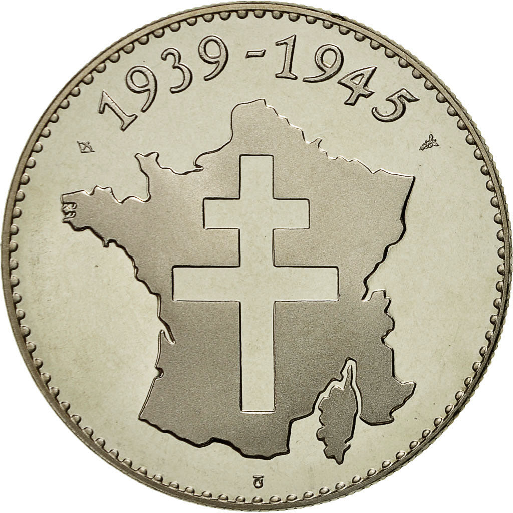 Francia, medaglia, Seconde Guerre Mondiale, Berlin, 1945, SPL+, Rame-nichel