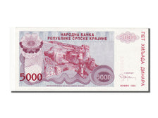 Geldschein, Kroatien, 5000 Dinara, 1993, UNZ