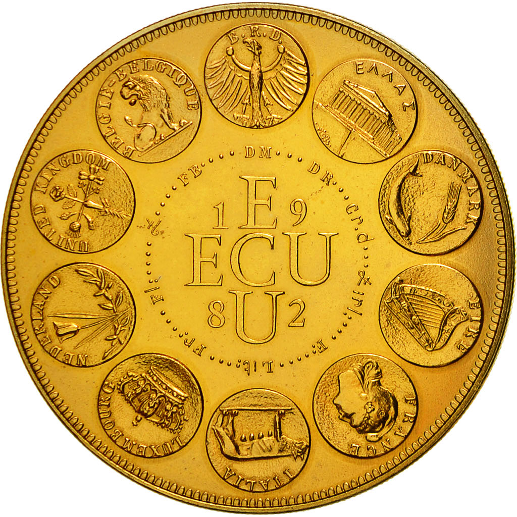 Frankrijk, Medaille, Ecu Europa, Europe Assise, 1982, Rodier, FDC, Bronze